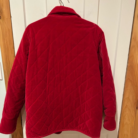 Denim & Co 100% quilted cotton velvet coat. - Picture 2 of 9